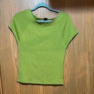 Evan-Picone short sleeved green top, size large